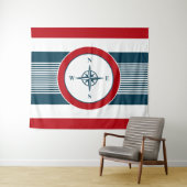 Nautical Design Wandteppich (Beispiel (Horizontal))