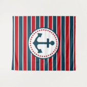 Nautical Design Wandteppich (Vorderseite (Horizontal))