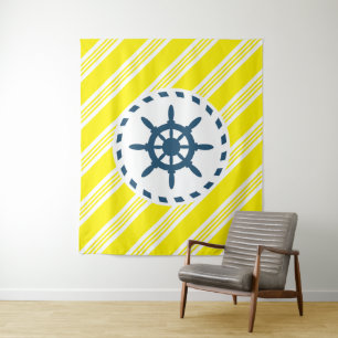Nautical Design Wandteppich