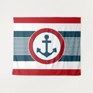 Nautical Design Wandteppich