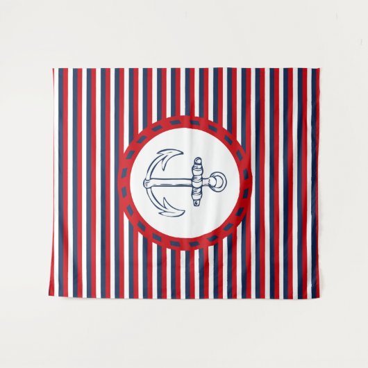 Nautical Design Wandteppich (Vorderseite (Horizontal))