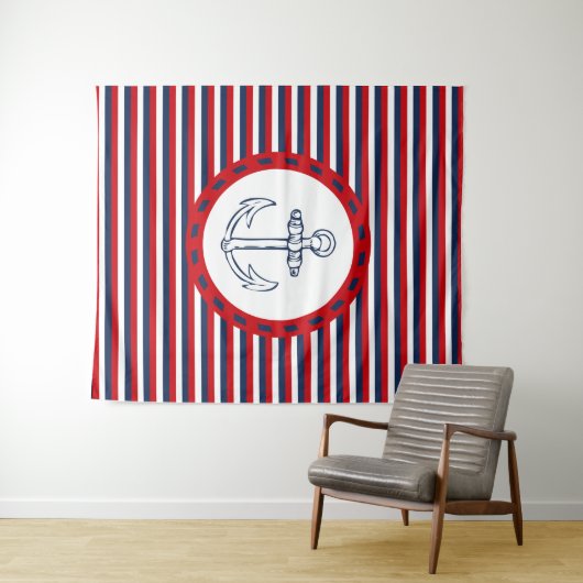 Nautical Design Wandteppich (Beispiel (Horizontal))