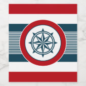 Nautical Design Weinetikett (Einzelnes Label)