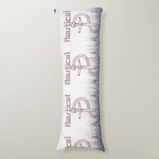 NAUTICAL DESIGN WITH ANCOR EINLADUNG SEITENSCHLÄFERKISSEN (Vorderseite Vertikal)