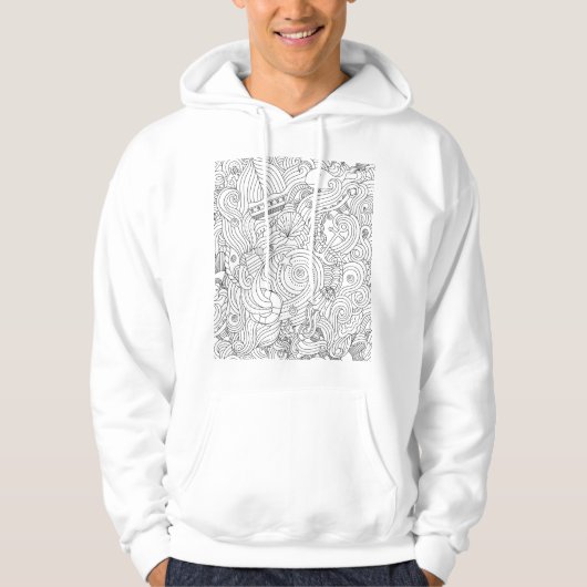 Nautical Doodle Hoodie (Vorderseite)