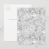 Nautical Doodle Postkarte (Vorne/Hinten)