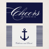 Nautical Drink Tickets - Paket mit 100 (Vorne & Hinten)