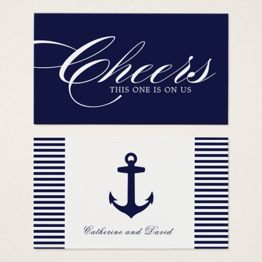 Nautical Drink Tickets - Paket mit 100 (Vorne & Hinten)