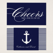 Nautical Drink Tickets - Paket mit 100 (Vorne & Hinten)