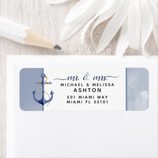 #Nautical Dusty Blue Watercolor Event Wedding (Insitu)