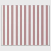 Nautical Dusty Pink & White Striping Geschenkpapier (Flach)