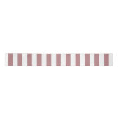 Nautical Dusty Pink & White Striping Satinband (Vorderseite)