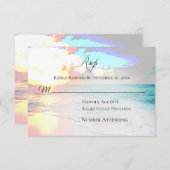 *~* Nautical Exotic Ocean - Beach Wedding UAWG RSVP Karte (Vorne/Hinten)
