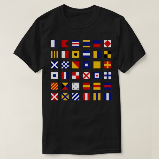 Nautical Flags Classic TShirt (Design vorne)