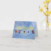 Nautical Flags Happy Boss's Day Karte (Gelbe Blume)