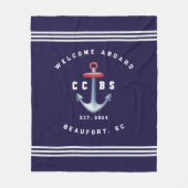 Nautical Fleece Blanket (Vorderseite)