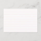 Nautical Floral Stripes Wedding Details Begleitkarte (Rückseite)