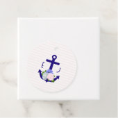 Nautical Floral Stripes Wedding Geschenkanhänger (Beispiel)