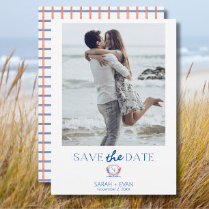 Nautical Foto Lobster Save the Date Einladung
