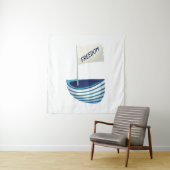 Nautical Freedom Boat Wandteppich (Beispiel)
