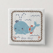 Nautical Friends - Whale Button (Vorderseite)