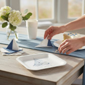 Nautical fun  "Nauti-Bouy" Sailboat baby shower Pappteller