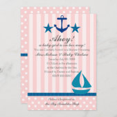 Nautical Girl Einladung (Vorne/Hinten)