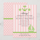 Nautical Girl Einladung (Vorne/Hinten)