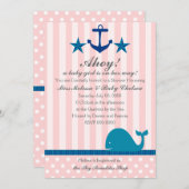 Nautical Girl Einladung (Vorne/Hinten)