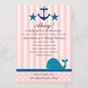 Nautical Girl Einladung
