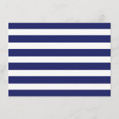 Nautical Gold Wheel, Navy & Gold Wedding Detail Begleitkarte (Rückseite)