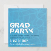 Nautical Graduation Party Einladung (Rückseite)