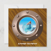 Nautical Graduation Party Einladung (Vorderseite)