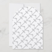 Nautical Gray Anchor Baby Shower Einladung (Rückseite)