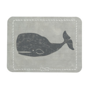 Nautical Gray Whale Magnet
