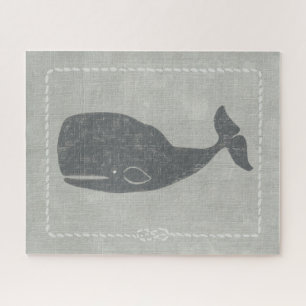 Nautical Gray Whale Puzzle