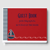 Nautical Guest Book Hütte am Meer Gästebuch (Vorderseite)