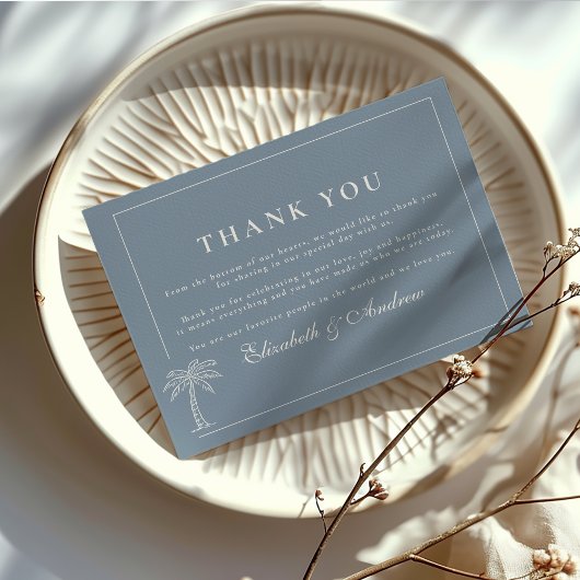 Nautical Hand Drawn Wedding Dankeskarte