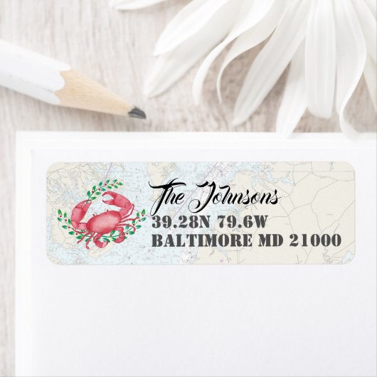 Nautical Happy Holidays aus Baltimore (Insitu)