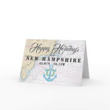 Nautical Happy Holidays aus New Hampshire