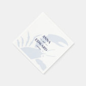 Nautical Hummer Wedding Paper Napkins Serviette (Ecke)