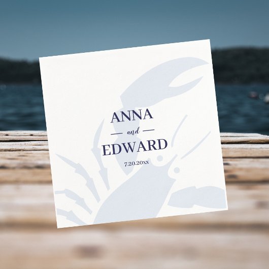 Nautical Hummer Wedding Paper Napkins Serviette