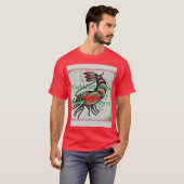 Nautical Ink: Klassischer Shrimp-Flash T-Shirt (Vorne ganz)
