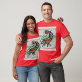 Nautical Ink: Klassischer Shrimp-Flash T-Shirt (Unisex)