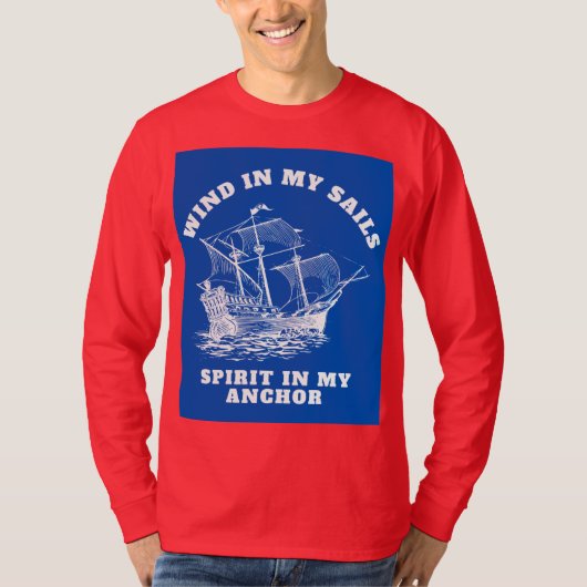Nautical Inspirational Quote Tee (Vorderseite)