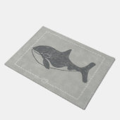 Nautical Killer Whale Fußmatte (Schrägansicht)