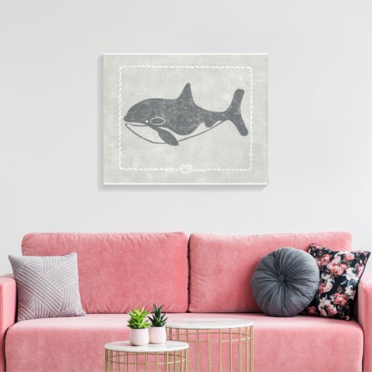 Nautical Killer Whale Leinwanddruck (Insitu (Wohnzimmer))