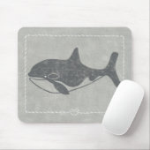 Nautical Killer Whale Mousepad (Mit Mouse)