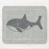 Nautical Killer Whale Mousepad (Vorne)