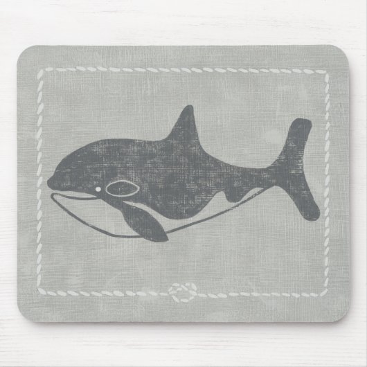 Nautical Killer Whale Mousepad (Vorne)